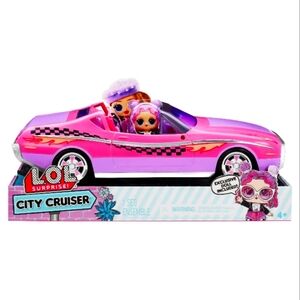 LOL Surprise City Cruiser, Pink and Purple Sports Car, Fabulous Features with Ex